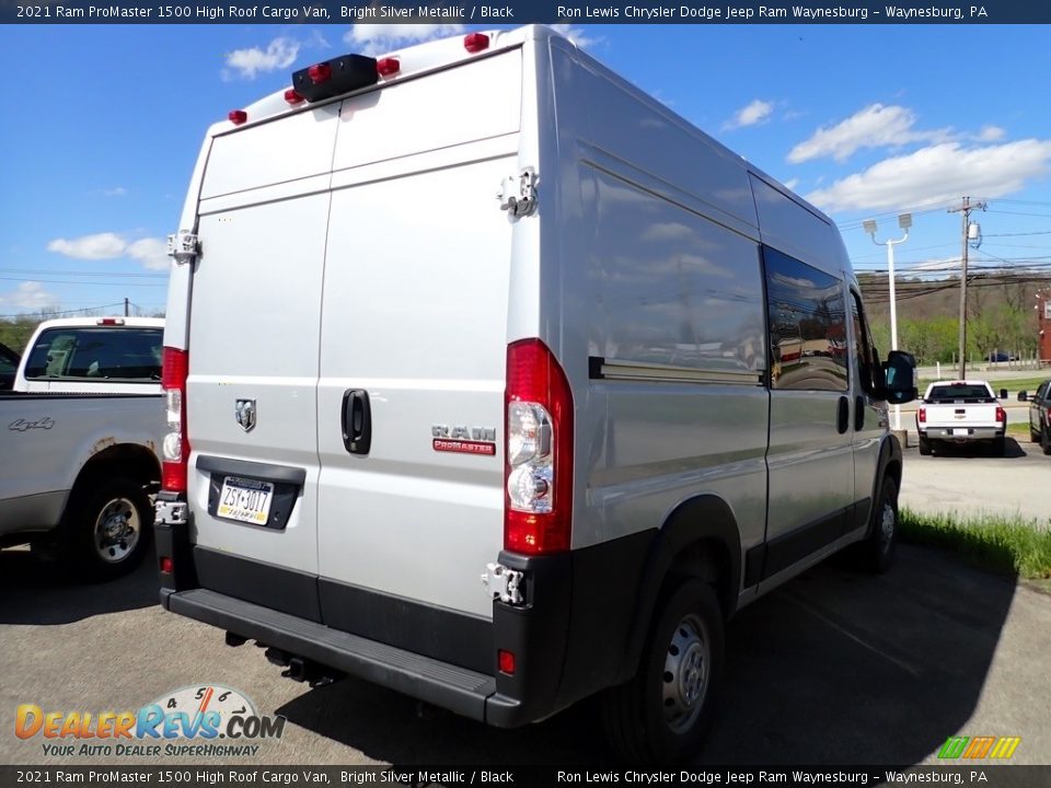 2021 Ram ProMaster 1500 High Roof Cargo Van Bright Silver Metallic / Black Photo #3