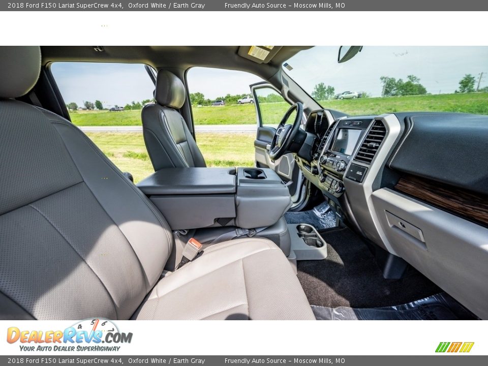 2018 Ford F150 Lariat SuperCrew 4x4 Oxford White / Earth Gray Photo #20