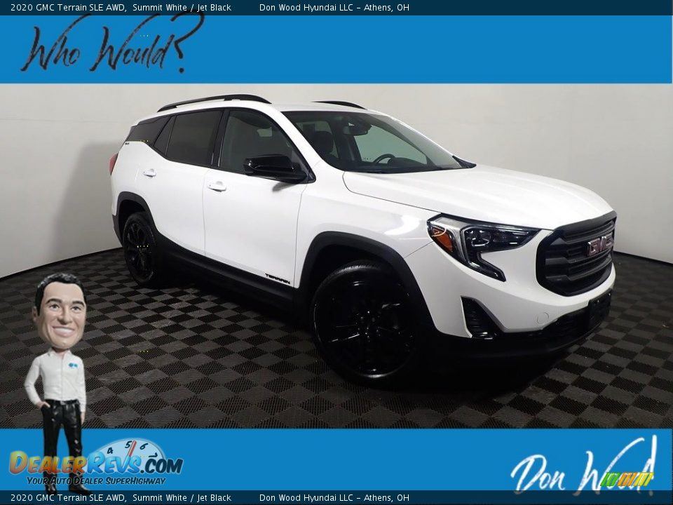 2020 GMC Terrain SLE AWD Summit White / Jet Black Photo #1