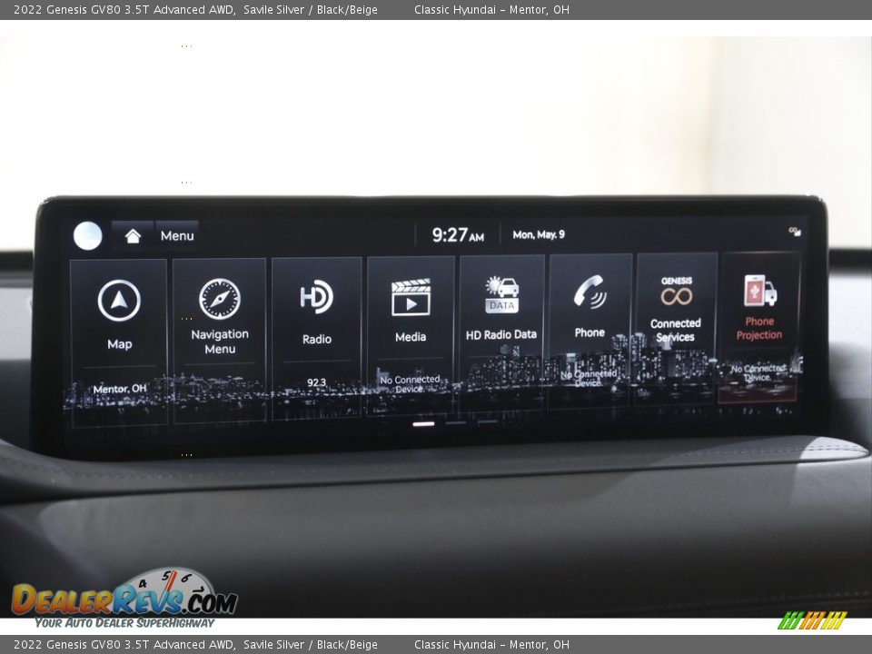 Controls of 2022 Genesis GV80 3.5T Advanced AWD Photo #10