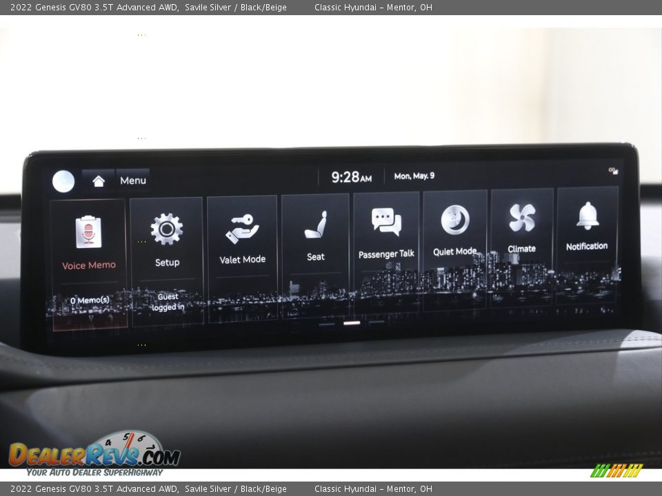 Controls of 2022 Genesis GV80 3.5T Advanced AWD Photo #11