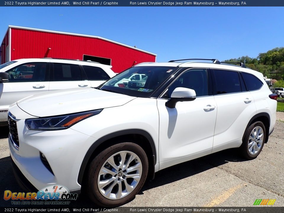 2022 Toyota Highlander Limited AWD Wind Chill Pearl / Graphite Photo #1