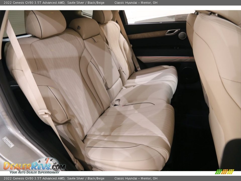 Rear Seat of 2022 Genesis GV80 3.5T Advanced AWD Photo #20