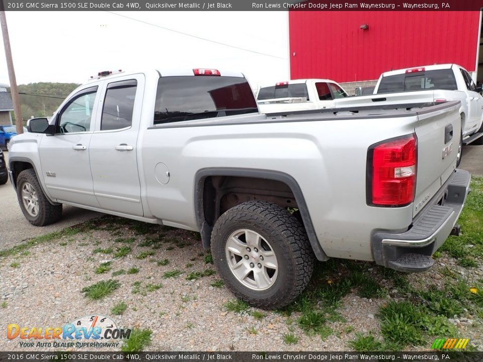 2016 GMC Sierra 1500 SLE Double Cab 4WD Quicksilver Metallic / Jet Black Photo #2