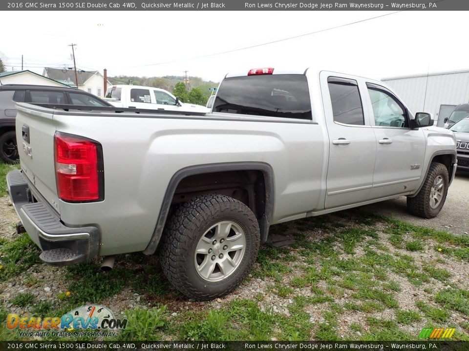 2016 GMC Sierra 1500 SLE Double Cab 4WD Quicksilver Metallic / Jet Black Photo #3