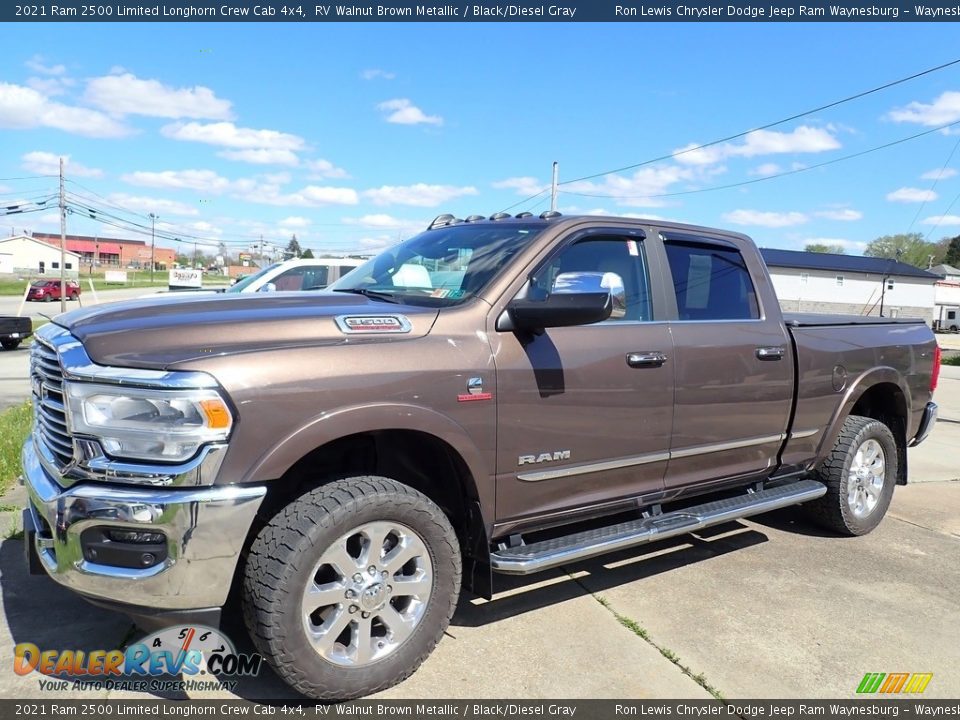 Front 3/4 View of 2021 Ram 2500 Limited Longhorn Crew Cab 4x4 Photo #1