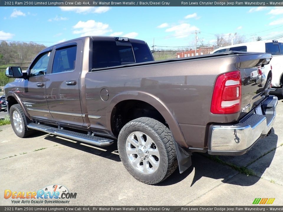 2021 Ram 2500 Limited Longhorn Crew Cab 4x4 RV Walnut Brown Metallic / Black/Diesel Gray Photo #2