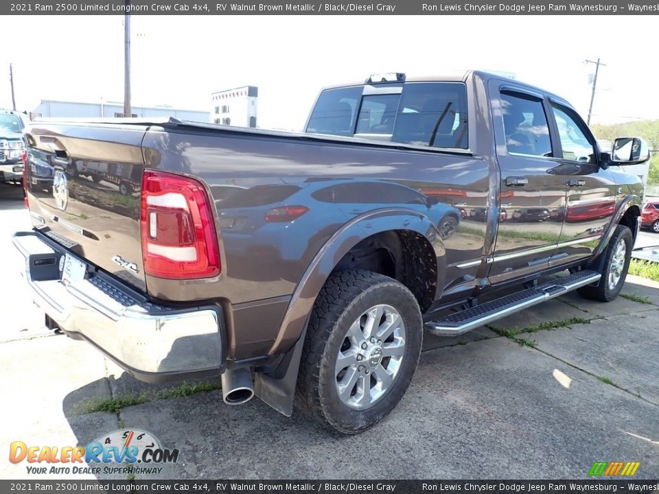 2021 Ram 2500 Limited Longhorn Crew Cab 4x4 RV Walnut Brown Metallic / Black/Diesel Gray Photo #3