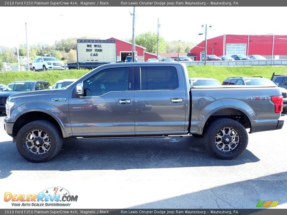 2019 Ford F150 Platinum SuperCrew 4x4 Magnetic / Black Photo #2