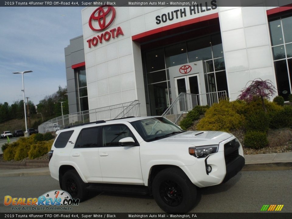 2019 Toyota 4Runner TRD Off-Road 4x4 Super White / Black Photo #2