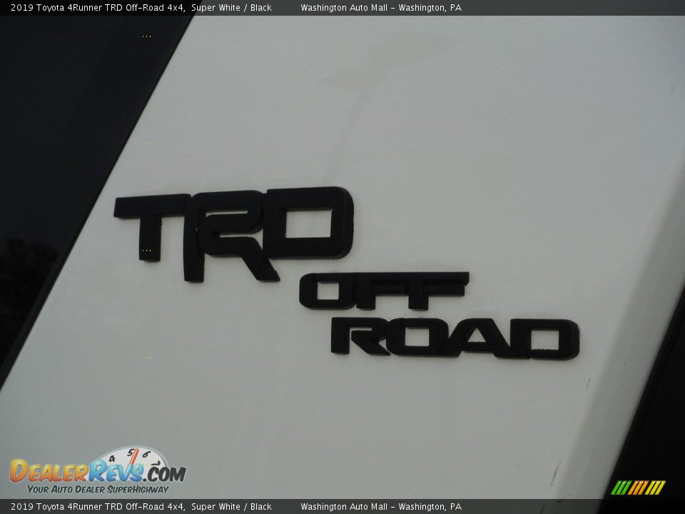2019 Toyota 4Runner TRD Off-Road 4x4 Super White / Black Photo #3