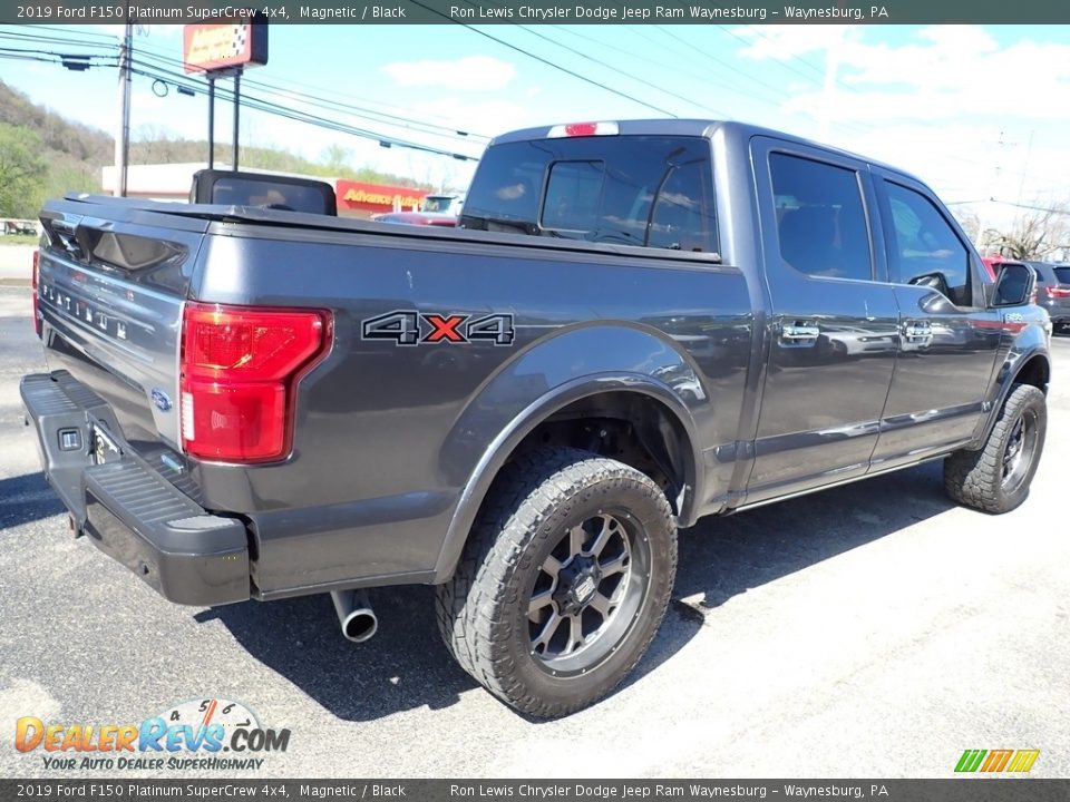 2019 Ford F150 Platinum SuperCrew 4x4 Magnetic / Black Photo #6