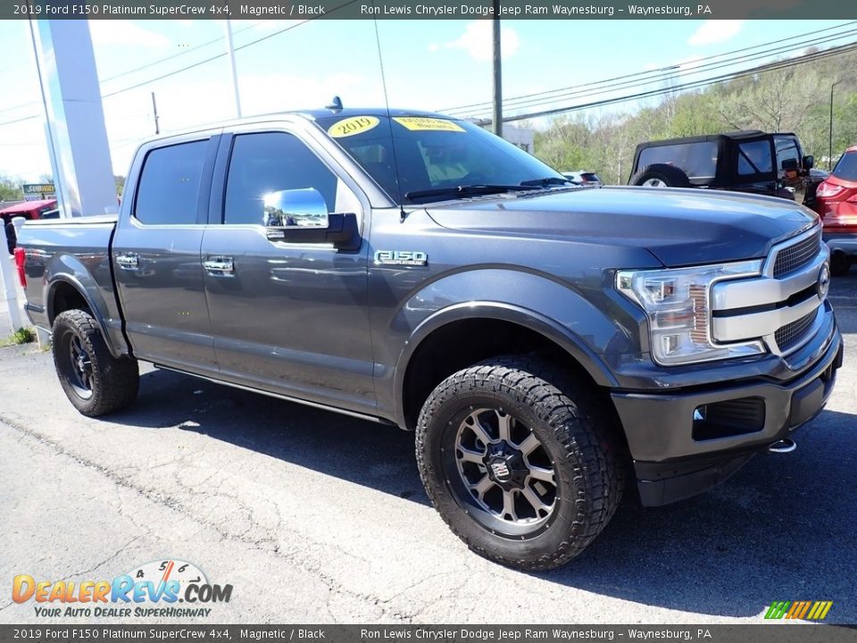 2019 Ford F150 Platinum SuperCrew 4x4 Magnetic / Black Photo #8