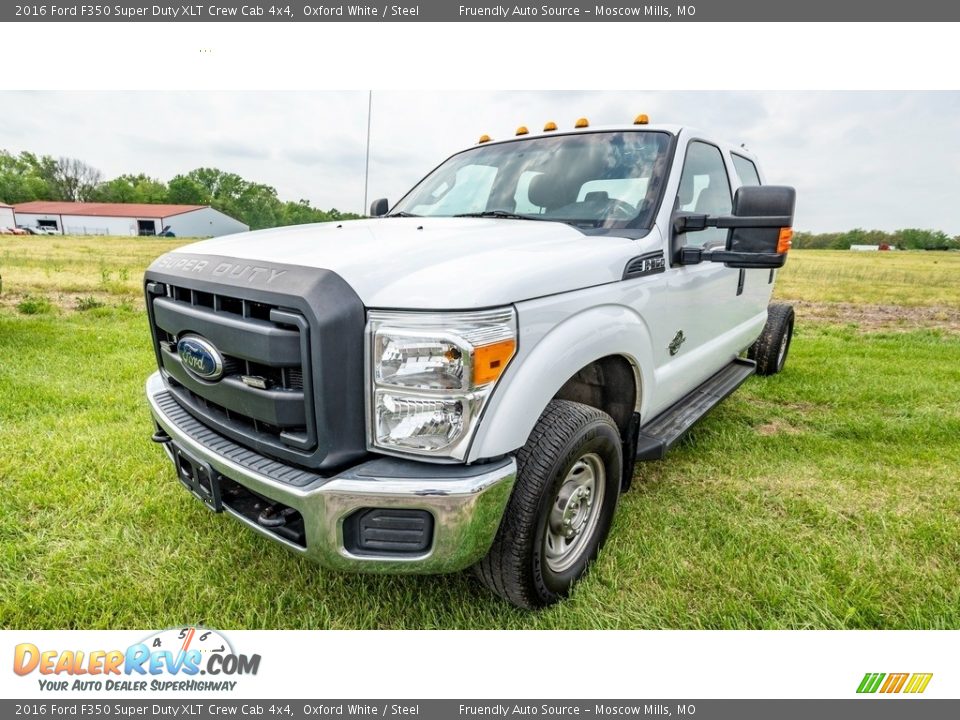 2016 Ford F350 Super Duty XLT Crew Cab 4x4 Oxford White / Steel Photo #7