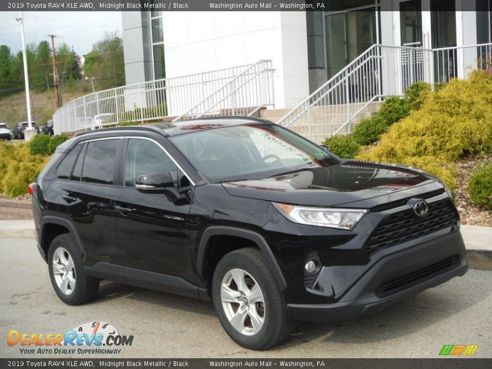 2019 Toyota RAV4 XLE AWD Midnight Black Metallic / Black Photo #1