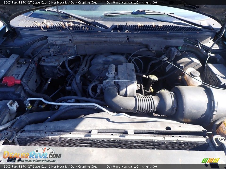 2003 Ford F150 XLT SuperCab Silver Metallic / Dark Graphite Grey Photo #6