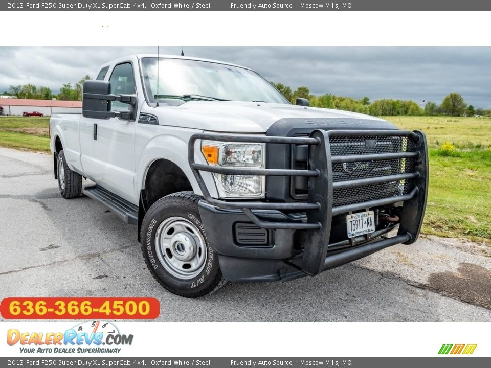 2013 Ford F250 Super Duty XL SuperCab 4x4 Oxford White / Steel Photo #1