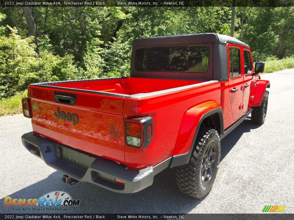 2022 Jeep Gladiator Willys 4x4 Firecracker Red / Black Photo #6