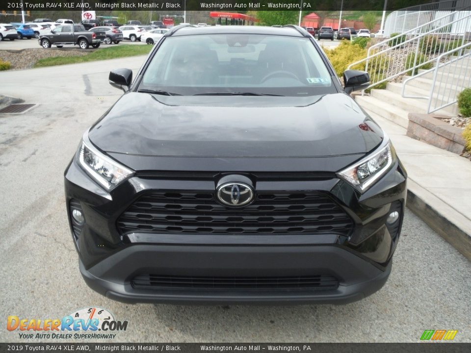 2019 Toyota RAV4 XLE AWD Midnight Black Metallic / Black Photo #12