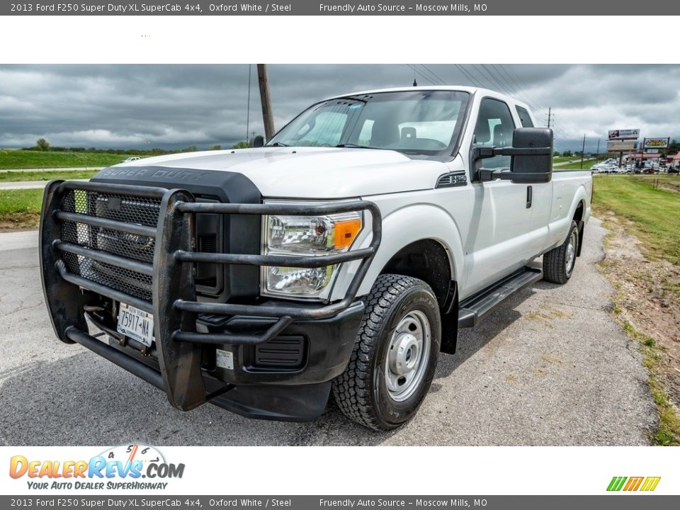 2013 Ford F250 Super Duty XL SuperCab 4x4 Oxford White / Steel Photo #11