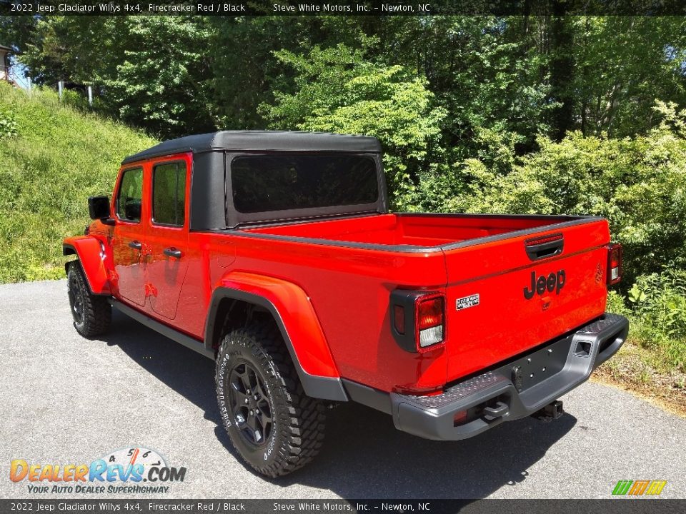 2022 Jeep Gladiator Willys 4x4 Firecracker Red / Black Photo #9