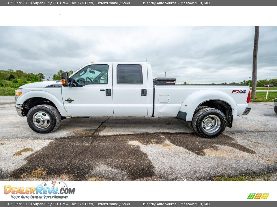 2015 Ford F350 Super Duty XLT Crew Cab 4x4 DRW Oxford White / Steel Photo #6