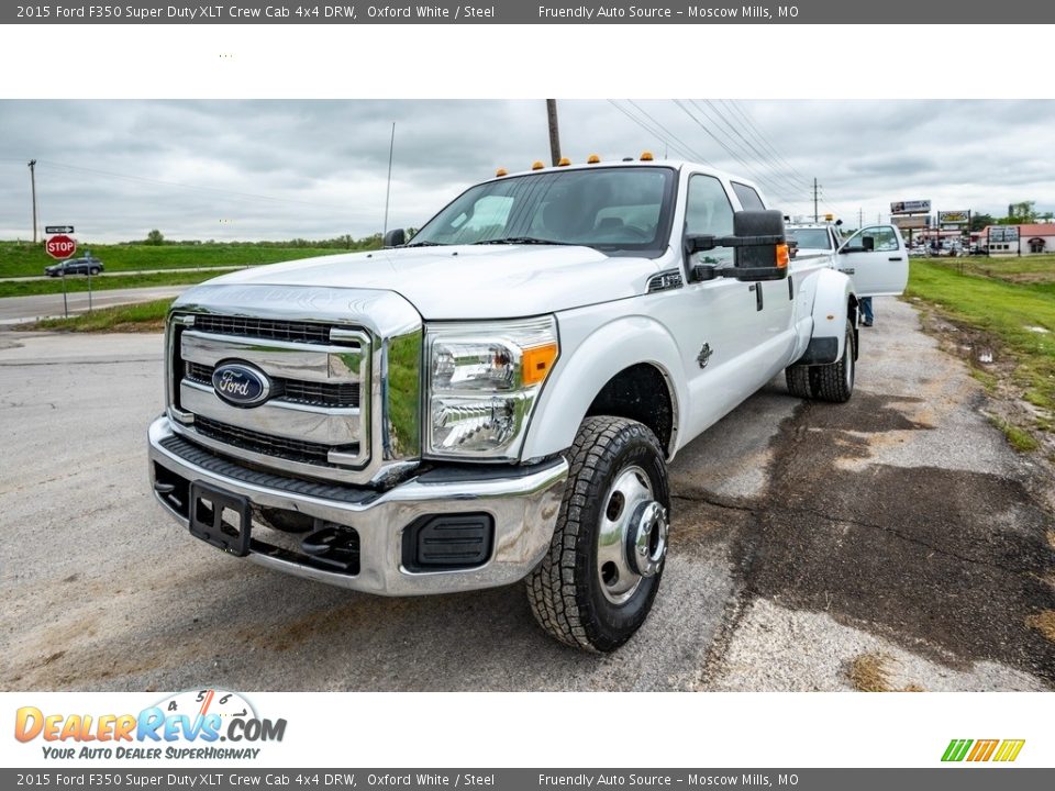 2015 Ford F350 Super Duty XLT Crew Cab 4x4 DRW Oxford White / Steel Photo #7