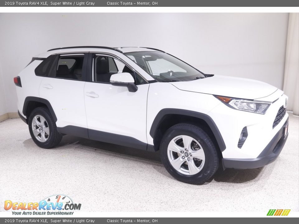 2019 Toyota RAV4 XLE Super White / Light Gray Photo #1