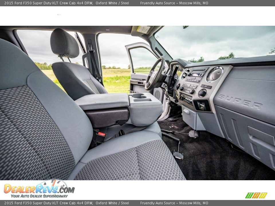 2015 Ford F350 Super Duty XLT Crew Cab 4x4 DRW Oxford White / Steel Photo #14