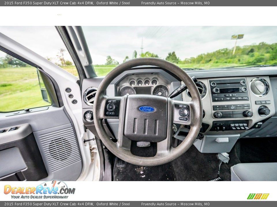 2015 Ford F350 Super Duty XLT Crew Cab 4x4 DRW Oxford White / Steel Photo #15