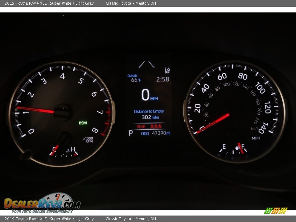 2019 Toyota RAV4 XLE Super White / Light Gray Photo #8