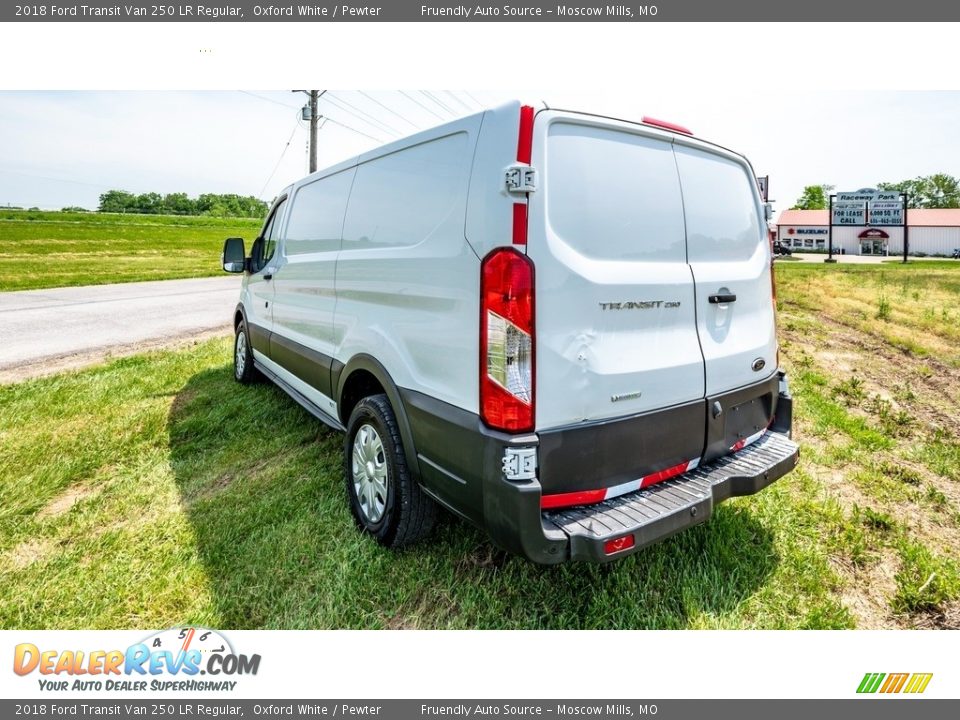 2018 Ford Transit Van 250 LR Regular Oxford White / Pewter Photo #6