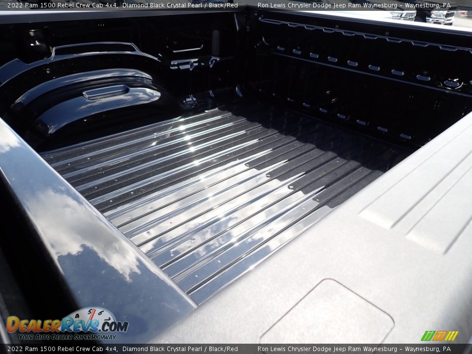 2022 Ram 1500 Rebel Crew Cab 4x4 Diamond Black Crystal Pearl / Black/Red Photo #12