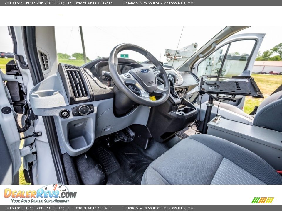 Pewter Interior - 2018 Ford Transit Van 250 LR Regular Photo #19
