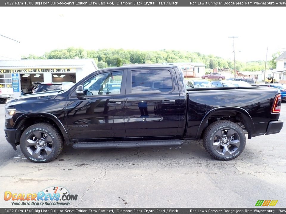 2022 Ram 1500 Big Horn Built-to-Serve Edition Crew Cab 4x4 Diamond Black Crystal Pearl / Black Photo #2