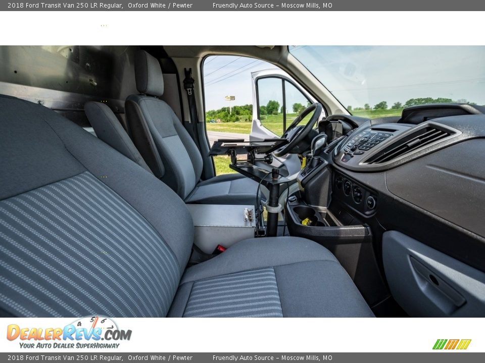 2018 Ford Transit Van 250 LR Regular Oxford White / Pewter Photo #25