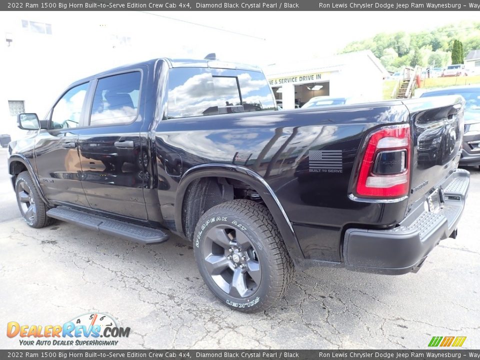 2022 Ram 1500 Big Horn Built-to-Serve Edition Crew Cab 4x4 Diamond Black Crystal Pearl / Black Photo #3