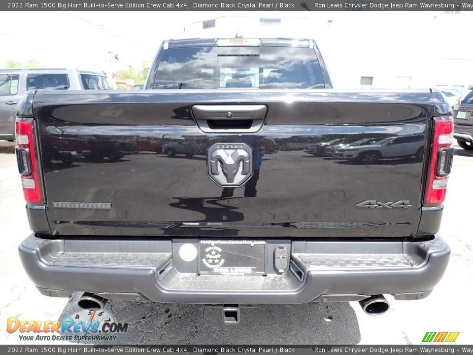 2022 Ram 1500 Big Horn Built-to-Serve Edition Crew Cab 4x4 Diamond Black Crystal Pearl / Black Photo #4