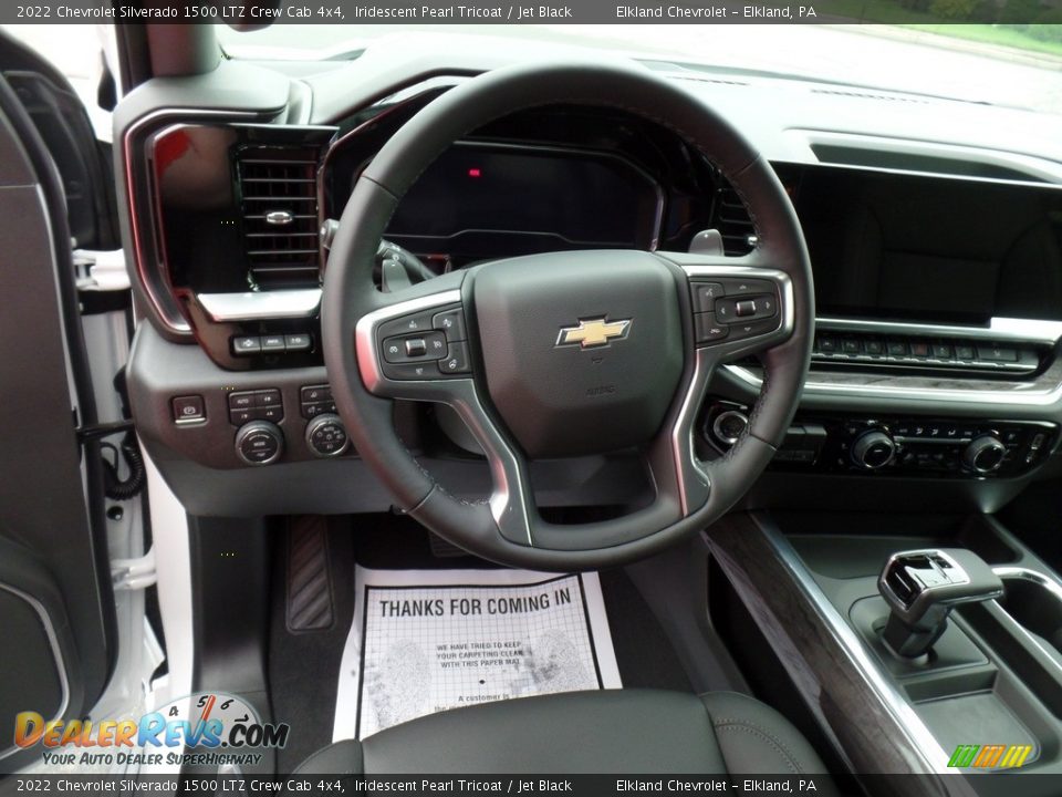 2022 Chevrolet Silverado 1500 LTZ Crew Cab 4x4 Iridescent Pearl Tricoat / Jet Black Photo #24