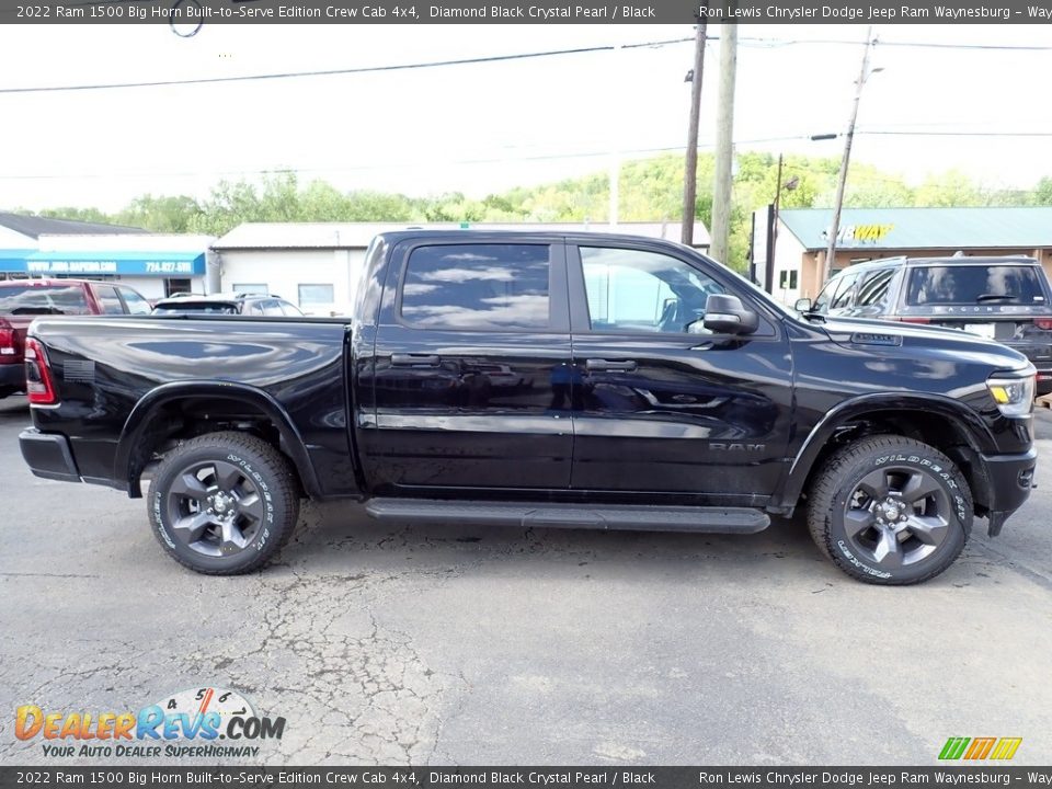 2022 Ram 1500 Big Horn Built-to-Serve Edition Crew Cab 4x4 Diamond Black Crystal Pearl / Black Photo #6