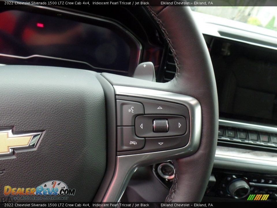 2022 Chevrolet Silverado 1500 LTZ Crew Cab 4x4 Iridescent Pearl Tricoat / Jet Black Photo #26
