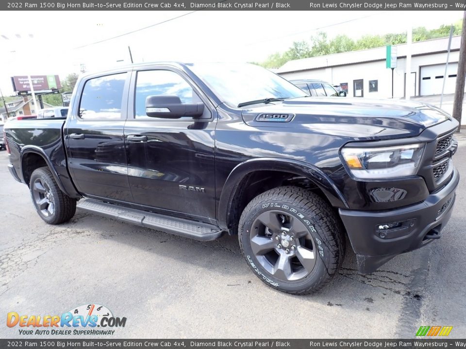 2022 Ram 1500 Big Horn Built-to-Serve Edition Crew Cab 4x4 Diamond Black Crystal Pearl / Black Photo #7