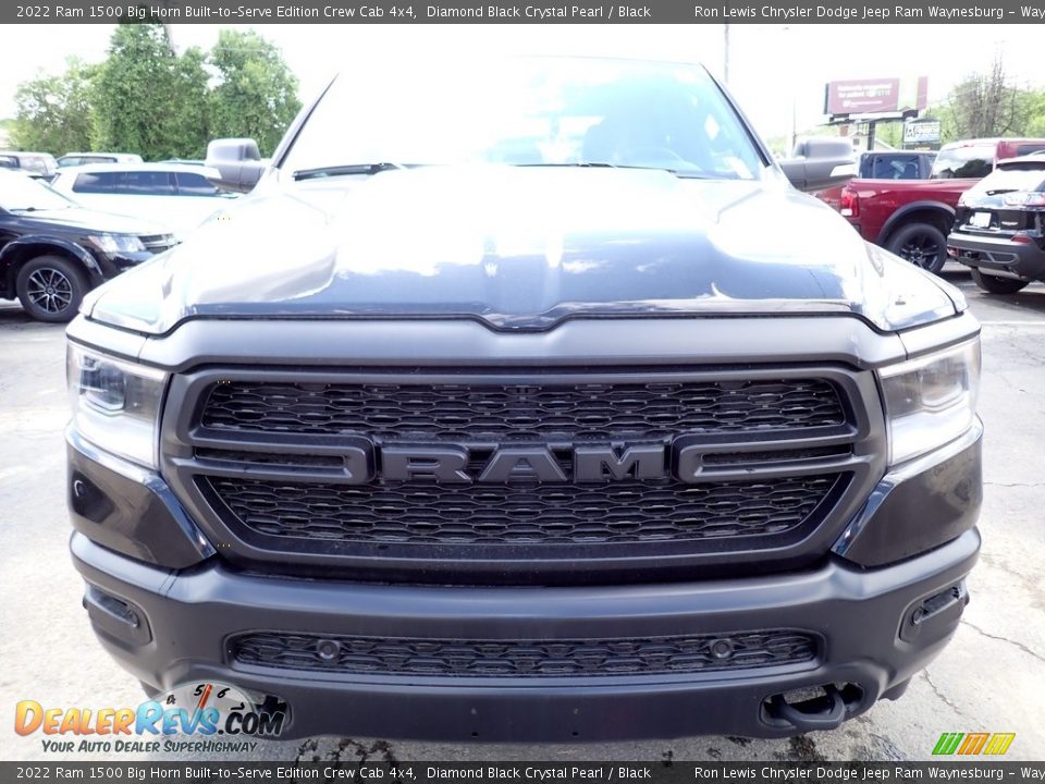 2022 Ram 1500 Big Horn Built-to-Serve Edition Crew Cab 4x4 Diamond Black Crystal Pearl / Black Photo #8