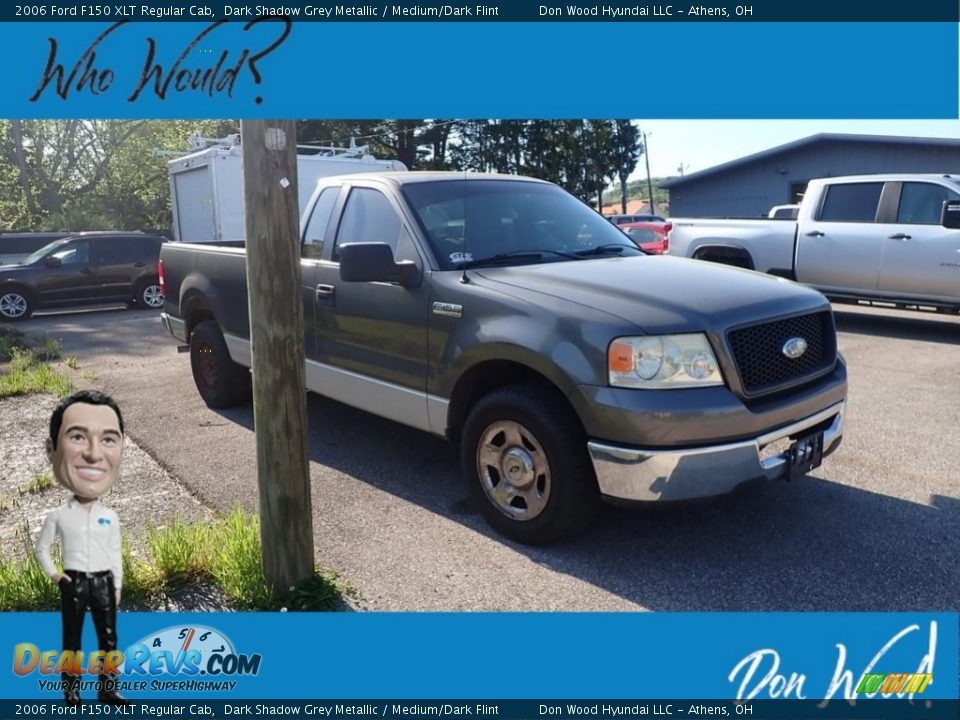 2006 Ford F150 XLT Regular Cab Dark Shadow Grey Metallic / Medium/Dark Flint Photo #1