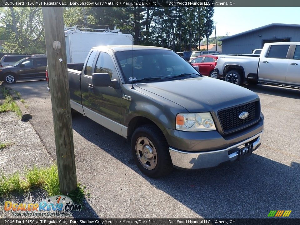 2006 Ford F150 XLT Regular Cab Dark Shadow Grey Metallic / Medium/Dark Flint Photo #2