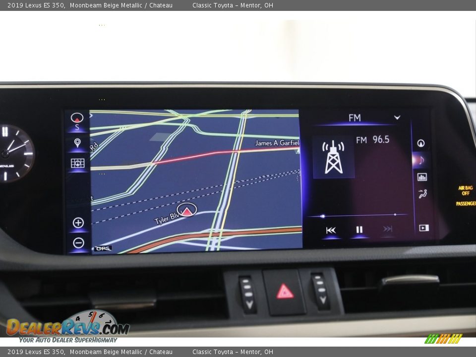 2019 Lexus ES 350 Moonbeam Beige Metallic / Chateau Photo #10