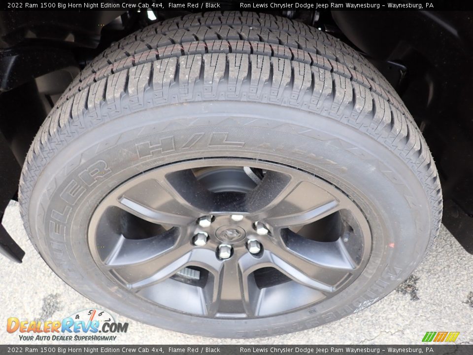 2022 Ram 1500 Big Horn Night Edition Crew Cab 4x4 Flame Red / Black Photo #9