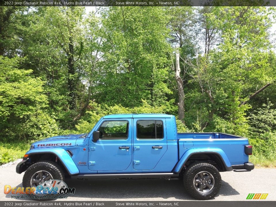 2022 Jeep Gladiator Rubicon 4x4 Hydro Blue Pearl / Black Photo #1