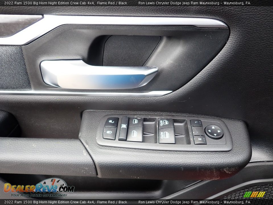 2022 Ram 1500 Big Horn Night Edition Crew Cab 4x4 Flame Red / Black Photo #14