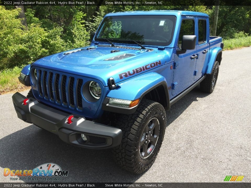 2022 Jeep Gladiator Rubicon 4x4 Hydro Blue Pearl / Black Photo #2